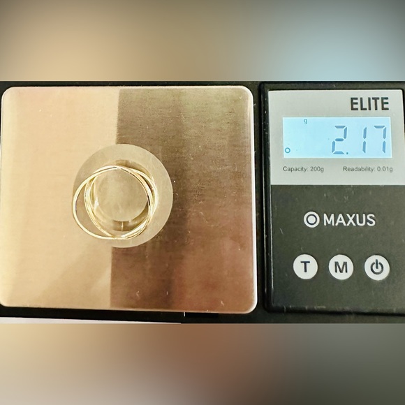 X Ring. 💛 Real 18(18k) Karat Solid Gold Jewelry - Picture 9 of 9